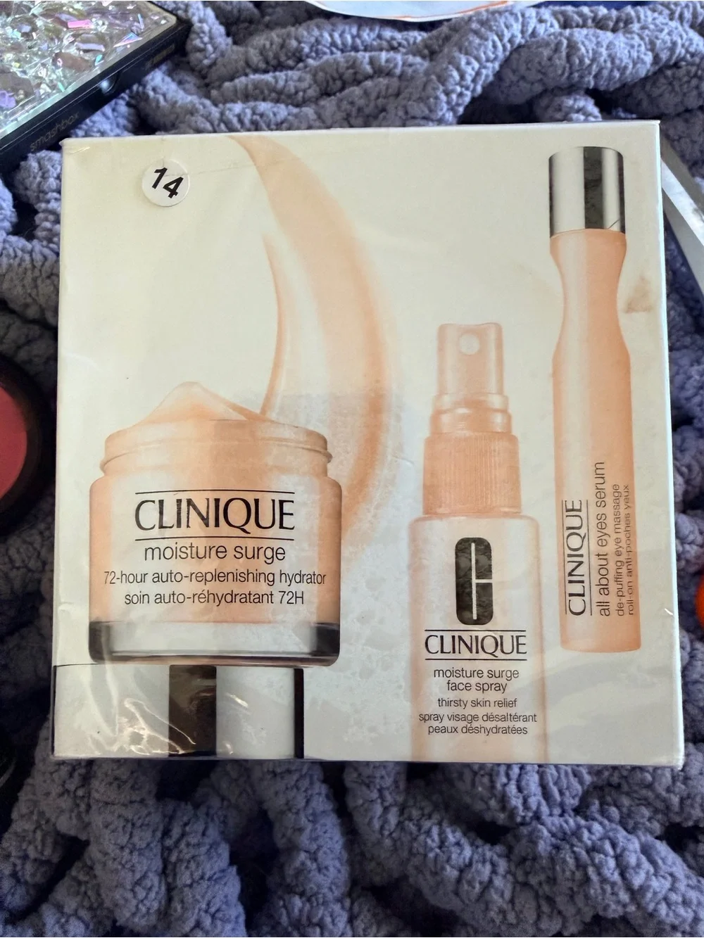 Clinique Moisture Surge Trio - Peach Pink Packaging